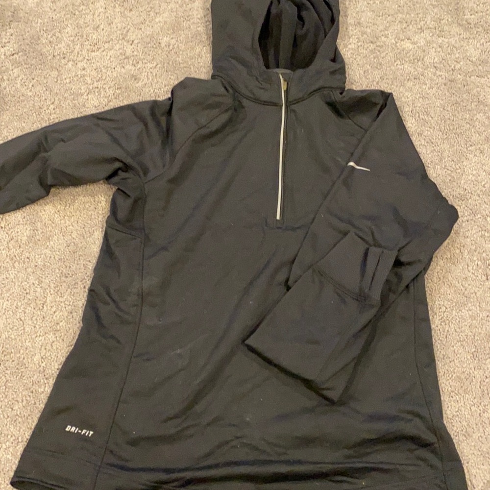 Hooded Nike fleece lined pull over